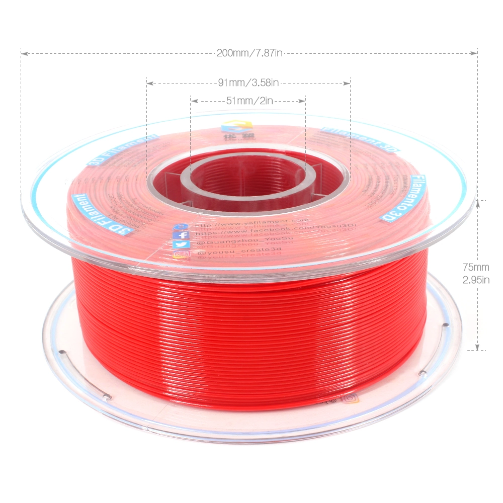 High Quality Raw Material Luminous PLA 3D Filament Multi-Color Tangle Free Easy Use Glow in The Dark 3D Printing Materials 1.75mm, 2.85mm 3D Filaments 1kg