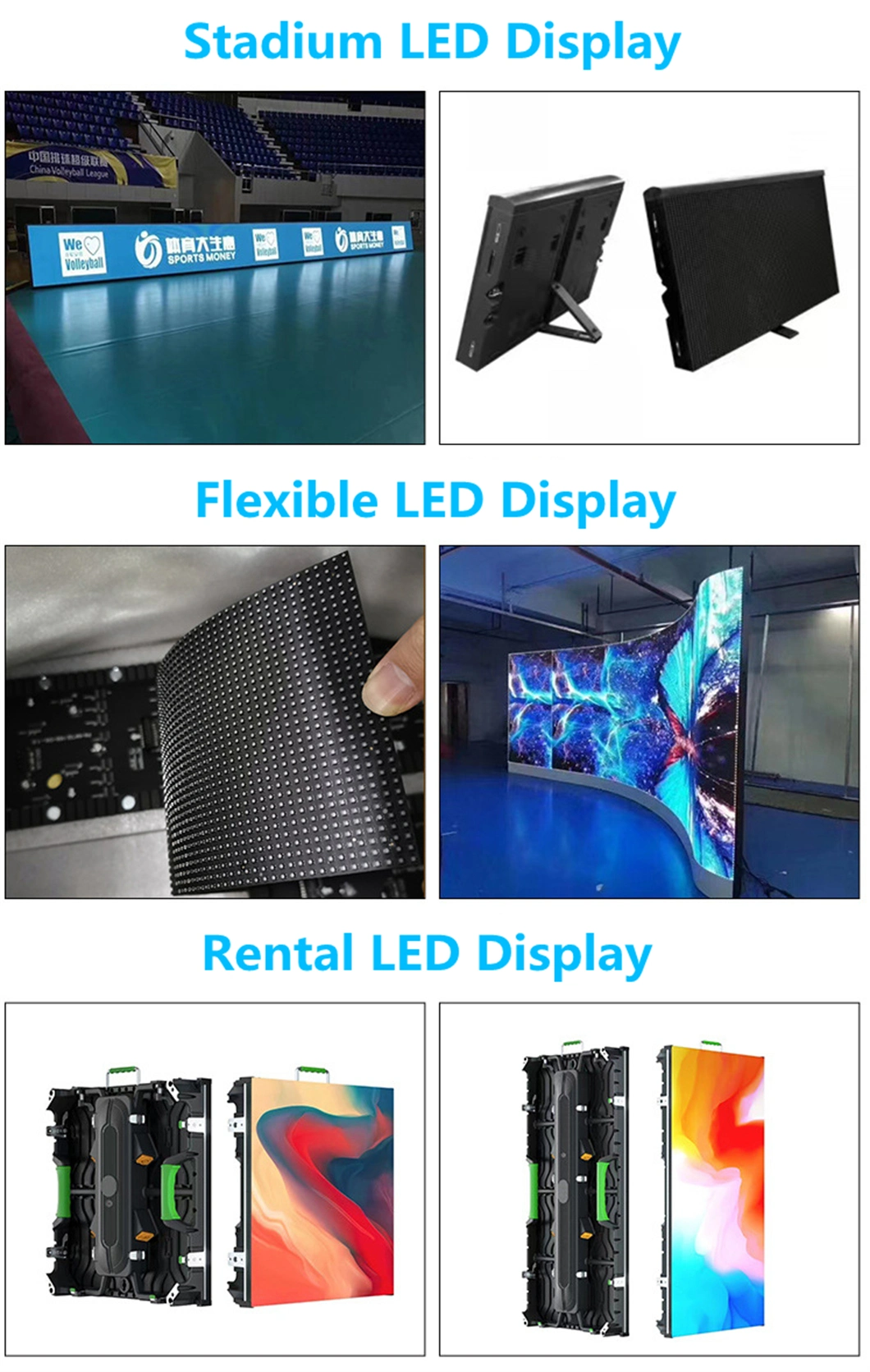 LED Display P2 Circle Interior Flexible Pantalla Scherm Roll up Video Screens Full Pixel Panel LED Signage Outdoor