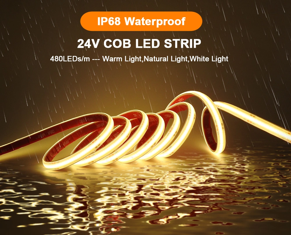 China Wholesale Home Decor Lighting IP68 Waterproof COB LED Strip Light