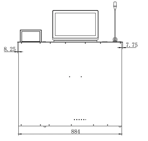 Ultra-Thin Computer Monitor Electric Lifting Pop up LCD / LED Screen