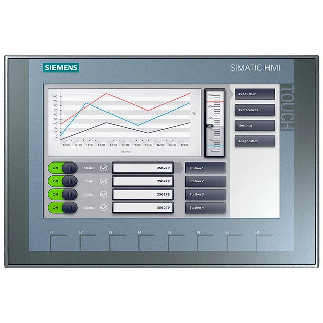Siemens Device 6AG1124-0gc01-4ax0 Industry Display Monitor Smart Control HMI Touch Screen