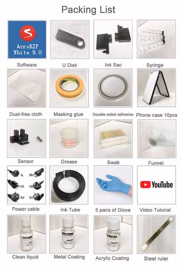 Erasmart A3 6 Colors UV Printer Custom Printing for Phone Case Glass Leather Metal Wood Badge Signs 3D Embossed Printing