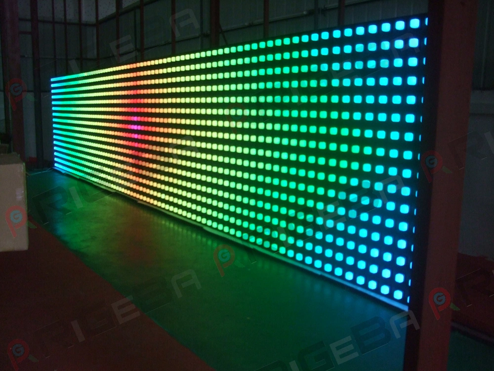 Rigeba Disco DJ Party Stage 1*1m 10mm Pixel LED Digital Wall Curtain Screen Light for Events