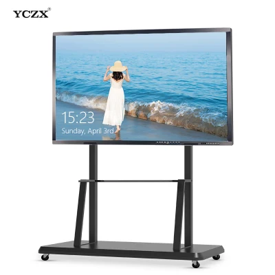 LED Interactive Flat Panel Monitor China Whiteboard Finger Touch Display Edge LED Backlight LCD Screens