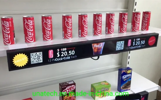Easy Setup P1.5 Indoor Supermarket Goods Shelf LED Digital Signage Display Screen
