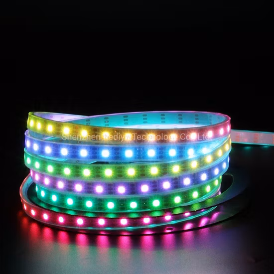 Waterproof Addressable Light Bar TV LED 5V 12V 24V 30 60 144LEDs RGB Ws2812b Chip 5050 Pixel RGB LED Strip Light